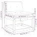 YuuSsea Gartensofas mit Kissen 2 STK aus massivem Douglasienholz, wetterfestes Outdoor Lounge Zweisitzer Sofa für Balkon Terrasse Garten mit bequemer Rückenlehne und wasserabweisenden Polstern