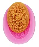 Longzang Flower Fondant Silicone Sugar Craft Mold, Mini, Pink