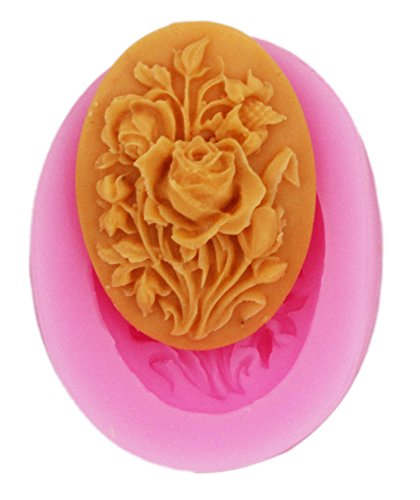 Longzang Flower Fondant Silicone Sugar Craft Mold, Mini, Pink