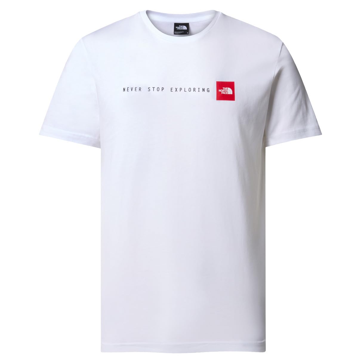 THE NORTH FACE NF0A87NSFN4 M S/S Never Stop Exploring Tee T-Shirt Herren TNF White Größe L