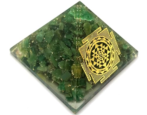 Image of Green Mica Pyramid |2-Inch|Healing Crystal Pyramid for Emotional Balance, Growth, and Spiritual Healing|Perfect for Meditation and Dcor