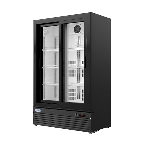 Image of KoolMore 35 in. Retail Display Refrigerator, 10 Cu. Ft. Low Height Merchandiser Cooler, Aisle End Grab-and-Go Beverage Display Fridge for Convenience Stores, Supermarkets & Checkout, Black