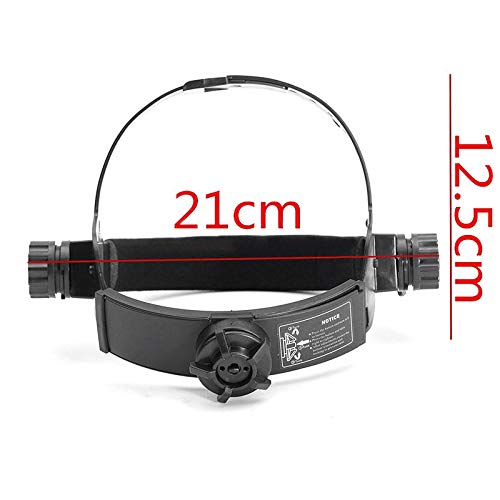 Miniatura 2 de Máscara de soldadura ajustable para la cabeza, resistente a los rayos ultravioletas, solar, oscurecimiento automático, accesorios de protección para