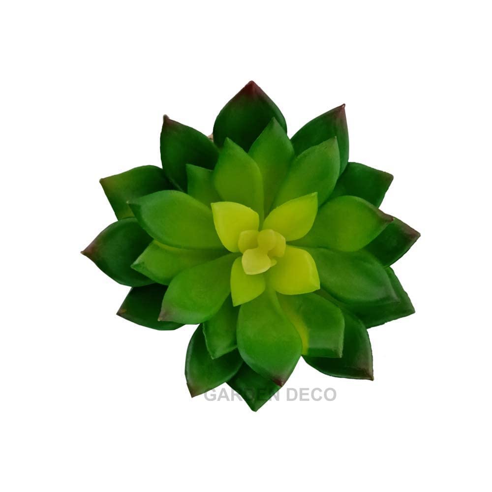 GARDEN DECO Artificial Plant for Home & office decoration. Fake Plants for Office Decoration. Artificial Small Succulant Plant. (Set of 1 Pc, Color: Green, High Real Appearance)