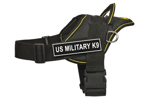 Harnais US Military K9 r&eacute;glable pour balade s&eacute;curis&eacute;e chien M - 3