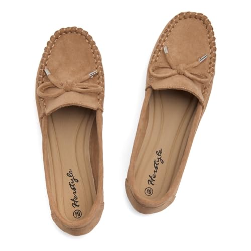 Image of Herstyle Loafers for Women - Slip-On Business Flats Shoes | Dressy Casual Walking Flats with Memory Foam Insole | Lightweight & Comfortable Moccasins for Office & Travel