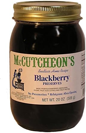 MCCUTCHEON Blackberry Preserves, 20 OZ