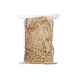 Natural Wheat Straw - 1 LB Dry Clean Soft Garden Mulch Weed Cover Chicken Coop Yard Farm Pets Bedding, Warm Decorative Straw Bale for Stray Cats Dogs Shelter