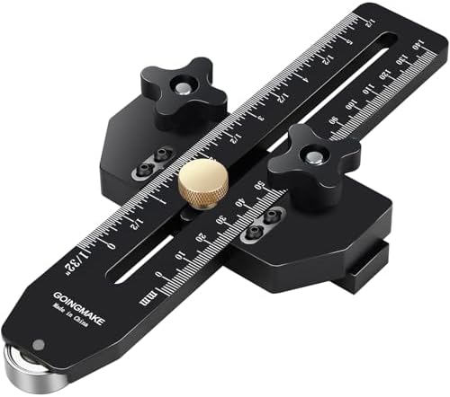 GOINGMAKE Thin Rip Jig Table Saw Jig Guide for Making Repetitive Narrow Thin Strip Cuts Woodworking Tools Fast Thin Ripping Guide for Table Saw Band Saw Router Table Fits for 3/8" x 3/4" T Slot