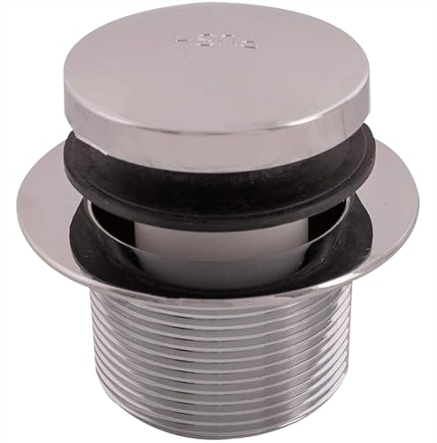 Eastman Tip-Toe Bath Drain Assembly Kit with Flange and Drain Washer 1-1/2 Inch x 11.5 Inch Coarse Thread Chrome Plated 35235