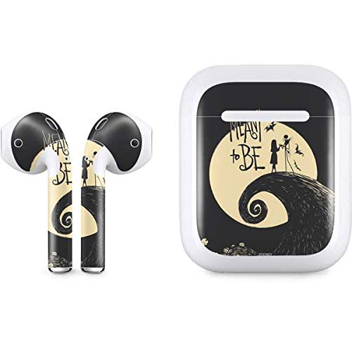 Skinit Decal Audio Skin Compatible With Apple Airpods With Lightning Charging Case - Officially Licensed Disney Jack And Sally Meant To Be Design #TOP11