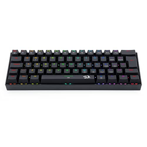Teclado Gamer Mecanico Redragon Dragonborn RGB Preto (ABNT2; Switch Marrom)
