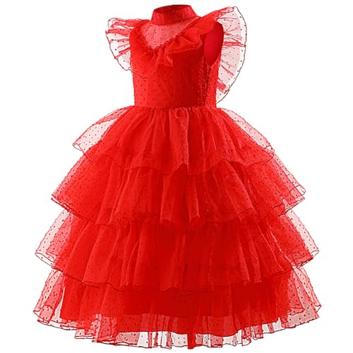 Disfraz Infantil Novia Fantasma Halloween Rojo miniatura 5