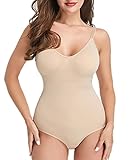 ✦〖Bauchweg Body Damen mit 3D Butt〗- Der Shapewear Damen Body Stark Formend mit 360-Grad-straffendem Stoff hilft, Ihren Bauch zu kontrollieren und die Muffin-Tops und Love Handles zu glätten, damit Sie eine schöne Körperkurve geben. Der 3D-Schnitt im Hüftbereich dieses Bodysuit Shapewear verhindert, dass das Gesäß bis zu einem gewissen Grad abgeflacht wird, und enthüllt eine natürlichere Hüftlinie.
