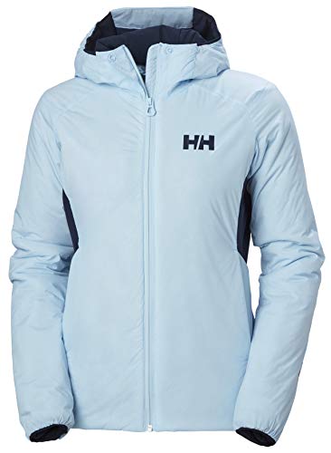 Helly-Hansen Womens Odin Stretch Hooded Insulation Outdoor Jacket, 640 Ice Blue, Large