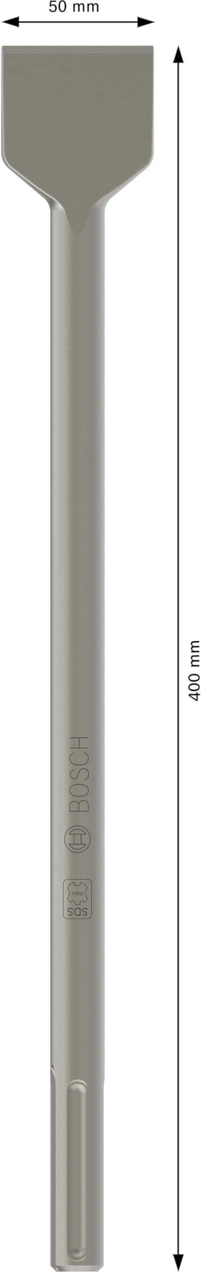 Bosch Professional Spatmeißel 50 mm SDS-max 5 Stück Zubehör für Bohrhammer