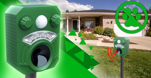 Retoo Ultrasone afweer op zonne-energie en flitser tegen katten, marters, honden, dierenafweer, multifrequentie 16-60 kHz, kattenverjager, hondenverschrikker, marterverschrikker, ultrasone afweer - Afbeelding 6