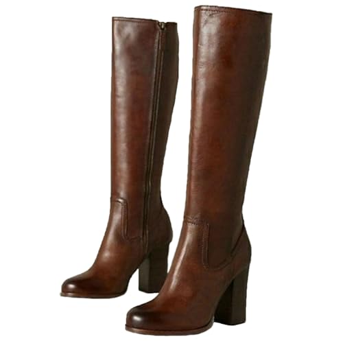aixizi Bottes Hautes au Genou, Bottes Droites...