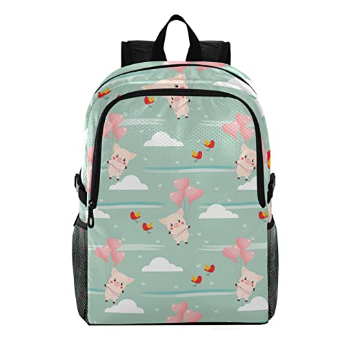 Sac à dos pliable cochon mignon imperméable pour alléger le dos des enfants