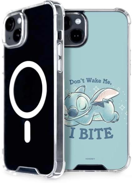 Skinit Phone Case Compatible with MagSafe iPhone 15 - Officially Licensed Disney Lilo and Stitch Stitch and Scrump Design