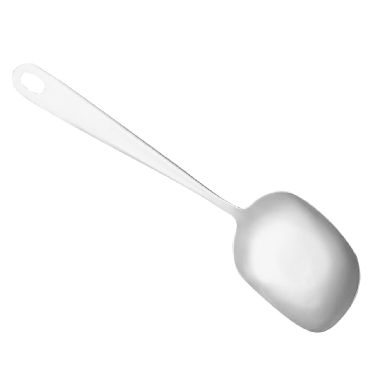 Ciieeo Buffet Serving Spoon Stainless Steel Food Spoon with Ergonomic Handle Serving Utensil for Hot Pot Banquet and Home Use Easy to Clean and Scratch Resistant