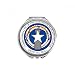 Northern Mariana Islands National Emblem Hand Compact Mirror Round Portable Pocket Glass