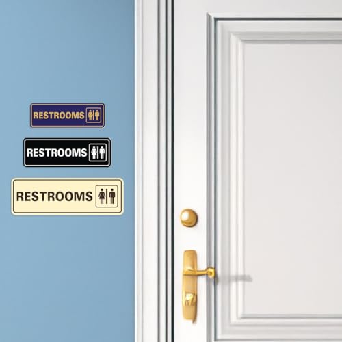 Signe fermés Standard 2-1/2" x 7" en or brossé pour porte