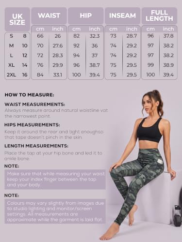 Leggings de camuflaje a prueba de sentadillas de cintura alta 6
