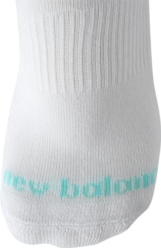 New Balance Meias atléticas para meninas – Meias acolchoadas no tornozelo (pacote com 16), Listra br