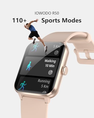 Smart Watch for Women, 1.85" Touch Smartwatch Answer/Make Calls, Fitness Watch with Heart Rate Sleep Monitor Step Counter, 110+ Sports Modes Activity Tracker, IP68 Waterproof Watch for Android iOS - 4