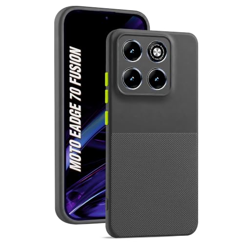 Image of AIBEX Premium Back Cover Case Compatible for Motorola Edge 70 Fusion 5G | Scratch & Drop Tested Shockproof Matte Texture Case with Soft Microfibre Lining | Slim Fit Cover with Anti-Scratch - Grey