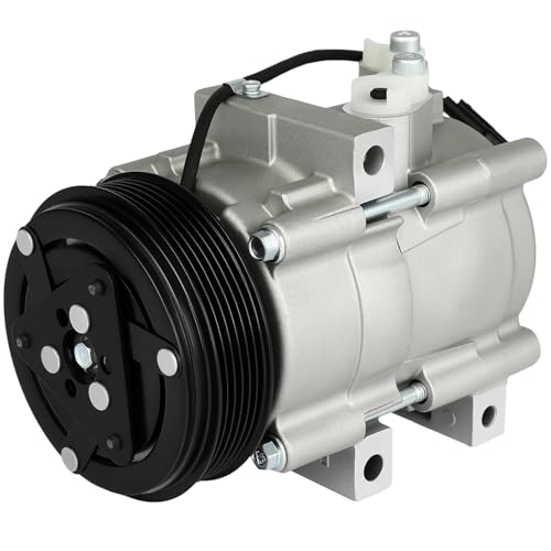 Image of SCITOO AC Compressor for Ford for E-150 4.6L /5.4L 2005-2014 | Fast Cooling, Ultra Low Noise (≤72 dB) Air Conditioner Compressor for Summer, with Clutch, 639124 700742 8R3Z19703B 2011046