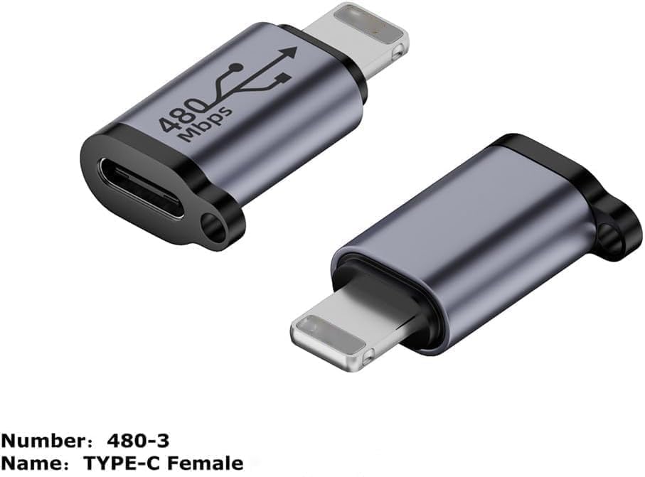Image of Tobo USB C to Lighting Adapter,27W PD Fast Charging for 14 /13 /12 Pro Max Plus Mini,for Lighting to USB C Cable Adapter for Pad,Support Transfer Data-Not for Audio /OTG (TD-1297CC)