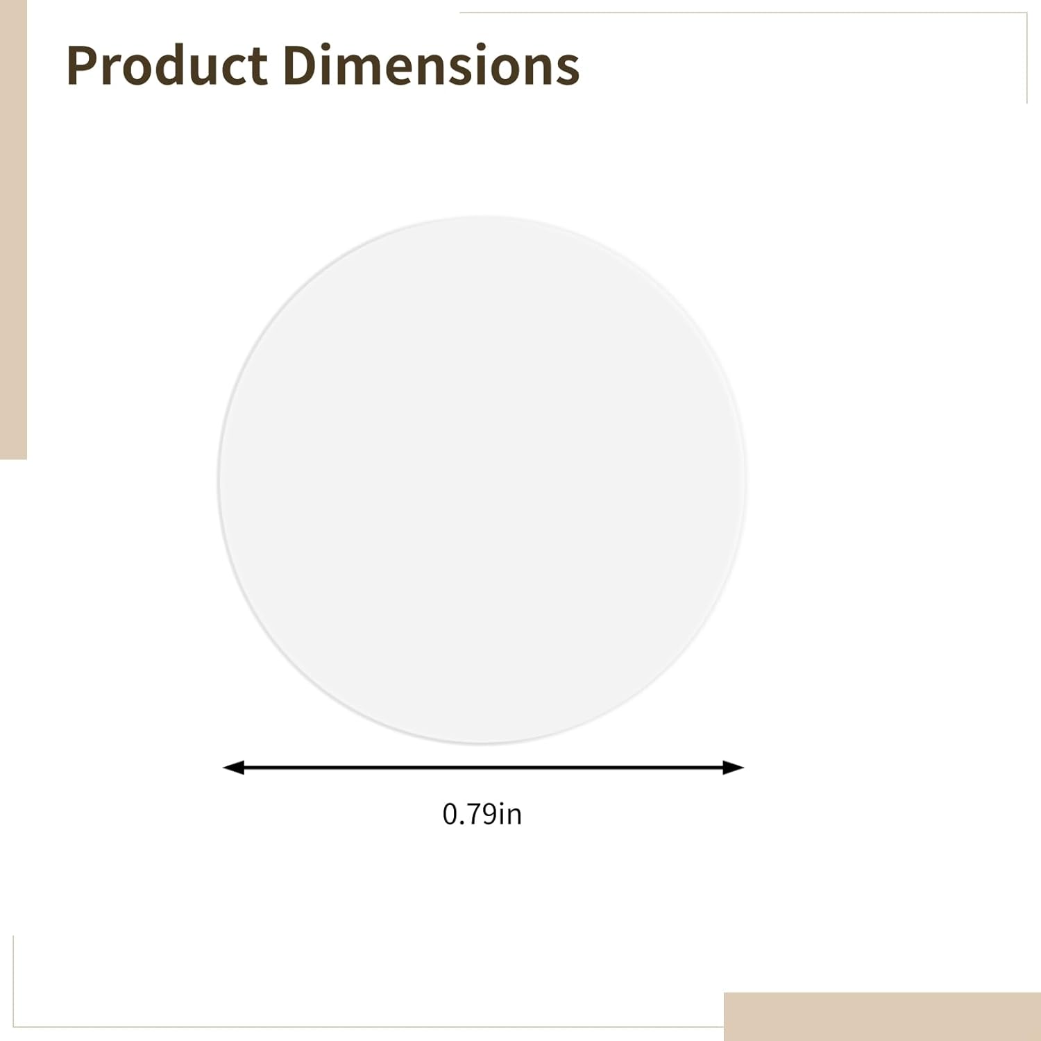 500 Double-Sided Transparent Adhesive Dots, 20 Mm Nano Grip Pads for Toys, Crafts, and Home Decor