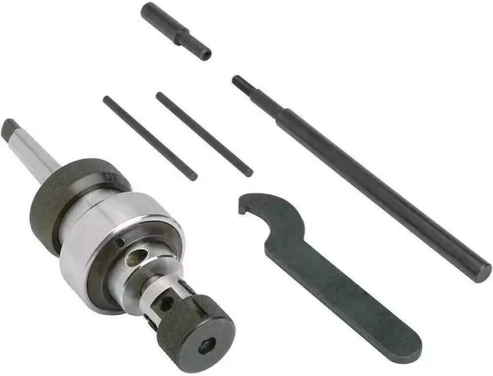 Precision Quality Reversible Tapping Attachment M3-M5 | MT1 Morse Taper Shank | Automatic Reverse Tapping Head | Right & Left Hand Threading | Adjustable Torque Clutch