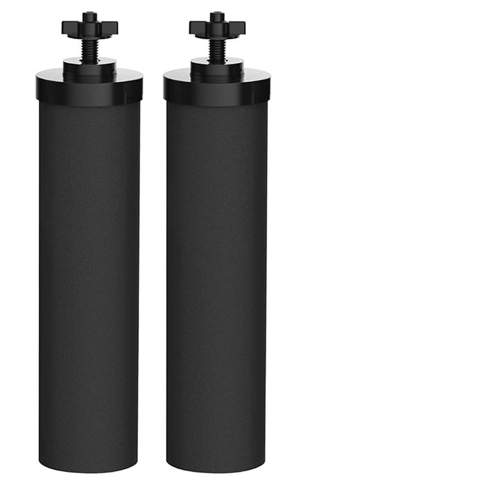 WheatThrive Activated Carbon Water Filter, Replacement for Berkey BB9-2, Black Purification Element, 2-Pack for Gravity Systems