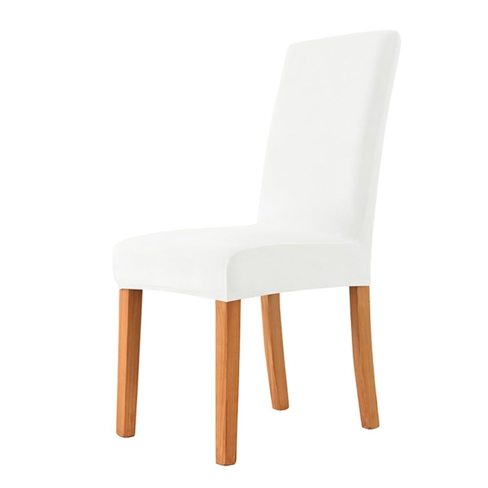 Housse de chaise en velours blanc pour salle à manger et fête