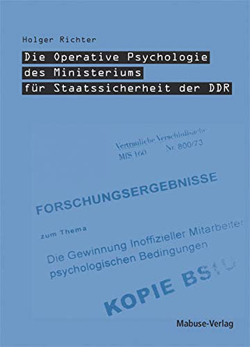Die Operative Psychologie des Ministeriums für