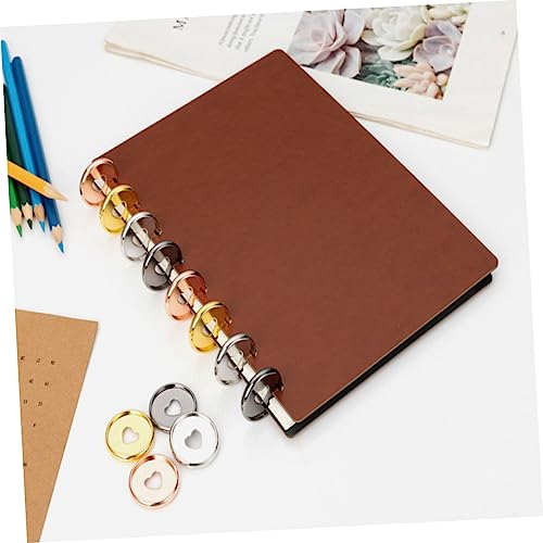 NUOBESTY 20 Unidades Fichário de buraco de cogumelo discos expansores de plástico disco de encaderna