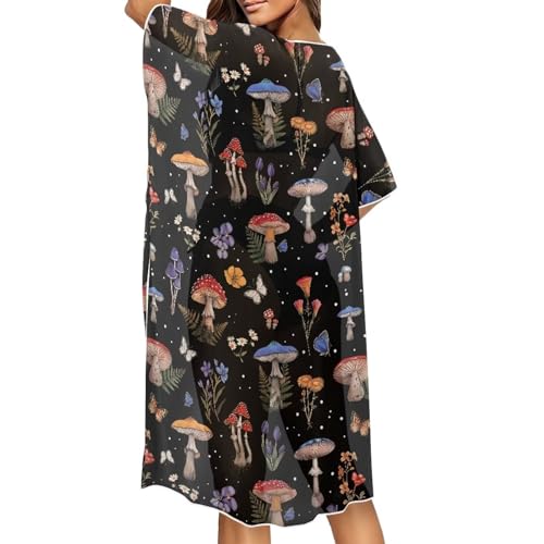 Womens Kimono Swimsuit Coverups Casual Loose Long Bathing Suit Cover Up Summer Beach Coverup2