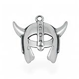 Viking Helmet Norseman Scandinavian Warrior 925 Sterling Charm Pendant Jewelry Pendant Necklace Bracelet Gift Fashion Accessory Elegant Unique Minimalist Stylish Women Beauty