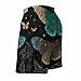 Men & Boys Classic Fit Swim Trunks for Beach Gym Sport Quick Dry Drawstring Basic Board Shorts with Pockets, Underwear Fantasy Moth Moon Black Dark Art Fashion Cargo Short