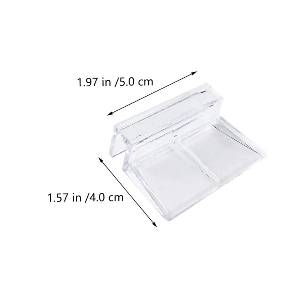 10Pcs Aquarium Glas Abdeckung Clip Klar Acryl Unterstützung Halter Aquarium Deckel Clips Schellen für Aquarium Aquarium Abdeckung Halterung 10MM