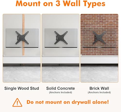 GRIFEMA GB1010 Soporte TV Pared para 26–65″, Universal Soporte Television Pared Giratorio, Inclinable y Articulado con Brazo TV Extensible, Soporta 35 kg, VESA Máx 400x400mm - imagen 5