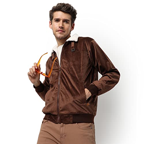 Image of Campus Sutra Men Polyester Standard Length Jacket