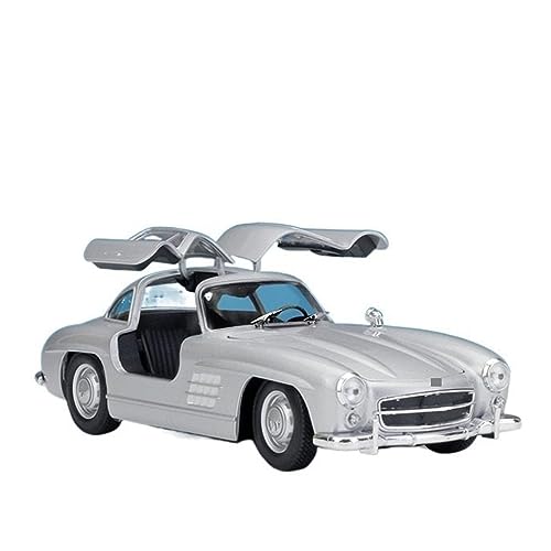 Voiture Benz 300SL 1:24 en alliage moulé sous pression avec intérieur en plastique réaliste