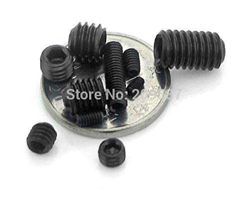 Lot100 M5x6mm Head Hex Socket Set Grub Screws Metric Threaded Cup Point SCRW-103648