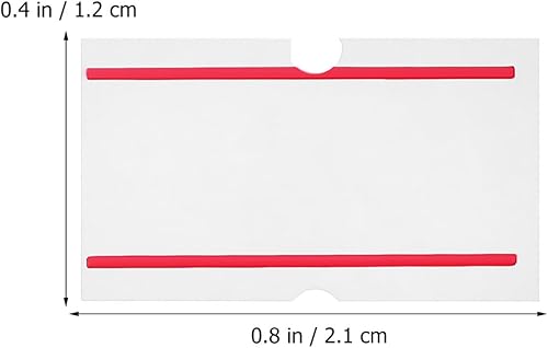 Miniatura 9 de Ciieeo 1 rollo 6000 etiquetas de precio blanco precio máquina etiquetas adhesivas para etiquetas, etiquetas adhesivas para precios y fechas,