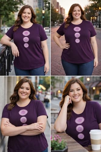 Image of In Love Women's Graphic Printed Cotton Plus Size Longline T-Shirt | Cotton fabric - soft longline T-shirt with easy plus-size fit