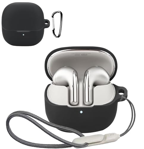 For Xiaomi Buds 5 �P�[�X �J�o�[�yJYJIEJIE�z���C�����X �C���[�z�� �p �P�[�X �V���R�� �L�Y�h�~ �ϏՌ� �h�� �h�o ���[ �S�ʕی� �[�d�֗� �h�k �y�ʏ��^ Xiaomi Buds 5 �ی�P�[�X (�u���b�N)